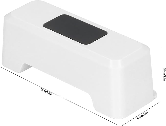 CHICIRIS Automatic Toilet Flusher, Smart Toilet Flush Sensor, Hands-Free, Motion Activated, USB Rechargeable, Battery-Free Design, White Toilet Flush Kit for Home, Office, Public Restrooms