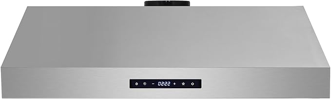 COSMO UMC30 30 in. Haven Collection 380 CFM Ducted Under Cabinet Range Hood, LED Lights, Touch Controls, Stainless Steel