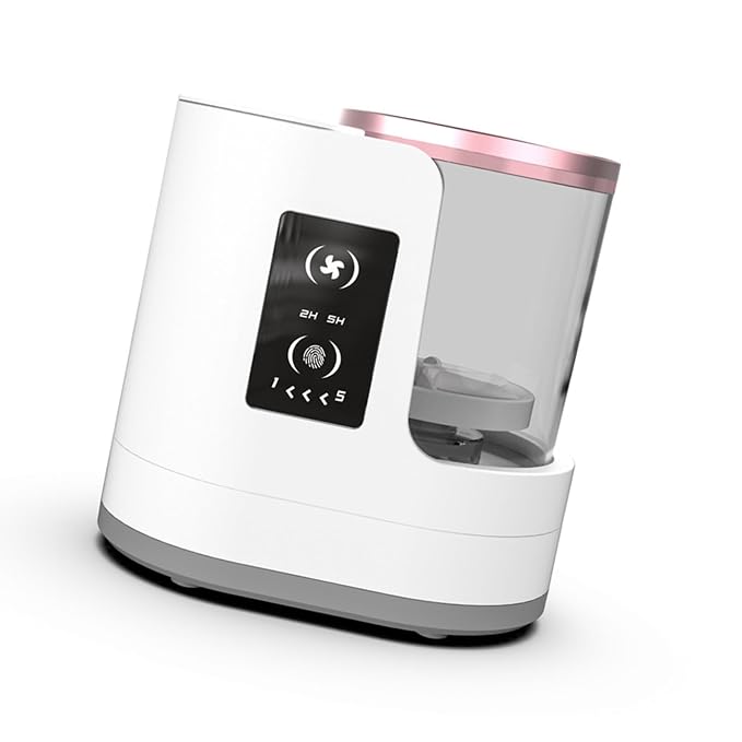 Makeup Brush Cleaner 5-minute Quick Cleaning LCD Touch Control, 2-hour 5-hour Drying Time, Reverse Power Cleaning, Electric Cleaning Machine for Makeup Brushes (HZ-006)