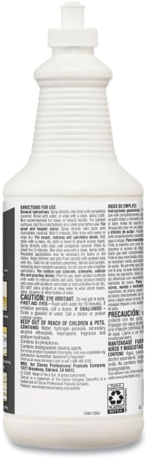 CloroxPro Urine Remover for Stains and Odors Pull Top, 32 Ounces Each (Package May Vary) (Pack of 6) (31415)