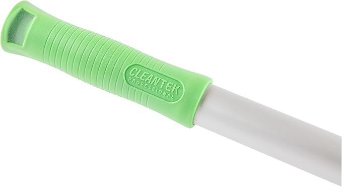 Restaurantware Telescopic Mop Handle - 60-Inch Aluminum Adjustable Heavy-Duty Cleaning Tool With Ergonomic Grip - Green