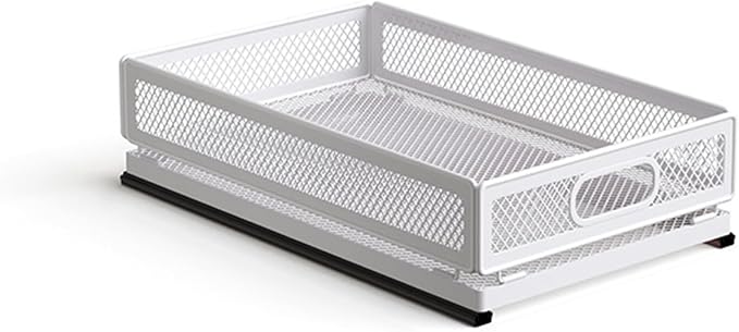 Pull Out Cabinet Organizer, Slide Out Drawers Fixed with Adhesive Nano Film, Pantry Shelves Sliding Drawer Storage Organization for Kitchen/Bathroom/Bedroom (15.7*9.4*3.9inch/40*24*10cm)
