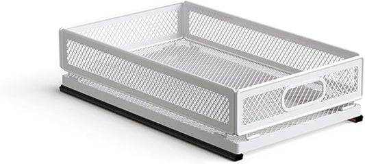 Pull Out Cabinet Organizer, Slide Out Drawers Fixed with Adhesive Nano Film, Pantry Shelves Sliding Drawer Storage Organization for Kitchen/Bathroom/Bedroom (15.7*9.4*3.9inch/40*24*10cm)