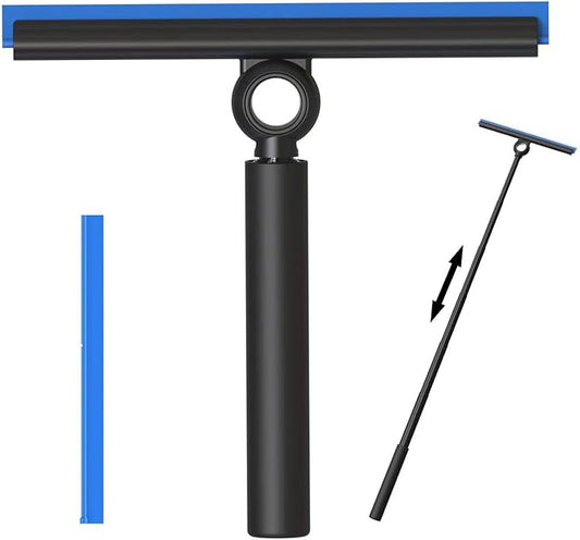 Telescoping Squeegee for Shower and Microfiber Dusters for Cleaning Kit