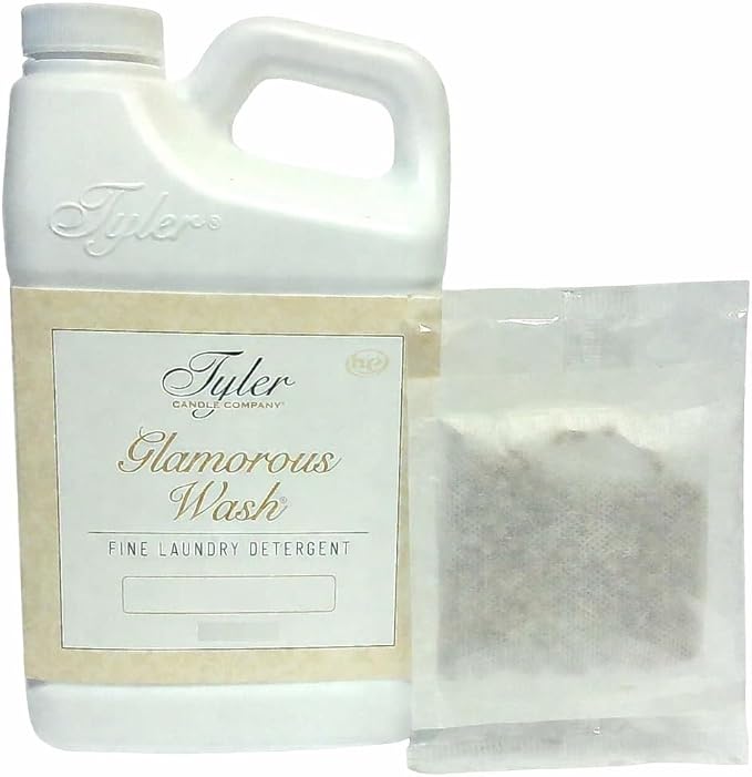 Tyler Candle Company Wash Laundry Detergent 32 Oz Kathina (Bundle with Sachet Pouch) m