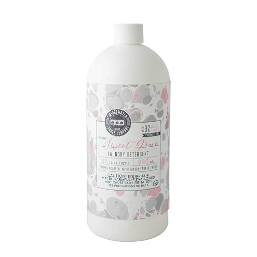 Bridgewater Candle Sweet Grace 32 oz Laundry Detergent Liquid | Highly Scented Luxury Laundry Experience | Deep Cleaning and Powerfully Fragranced