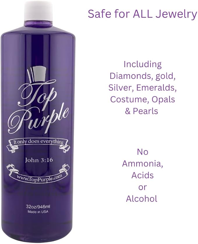 Jewelry and More Cleaner 32 Ounce Refill & 2 Ounce Spray Bottle
