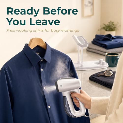 Bellairon Veloce Complete Professional Setup – Vacuum Garment Steamer + XL Water Tank + Upright Base