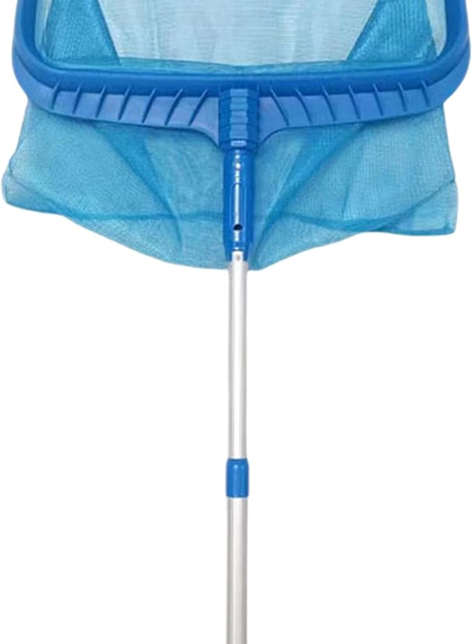 Fishing Net Swimming Pool Cleaning Netting Patio Fine Mesh Yard Pool Skimmer Net for Above Ground Inground Pool Pool Pond SPA, 117cm/977 (Color : Blue, Size : 117cm)