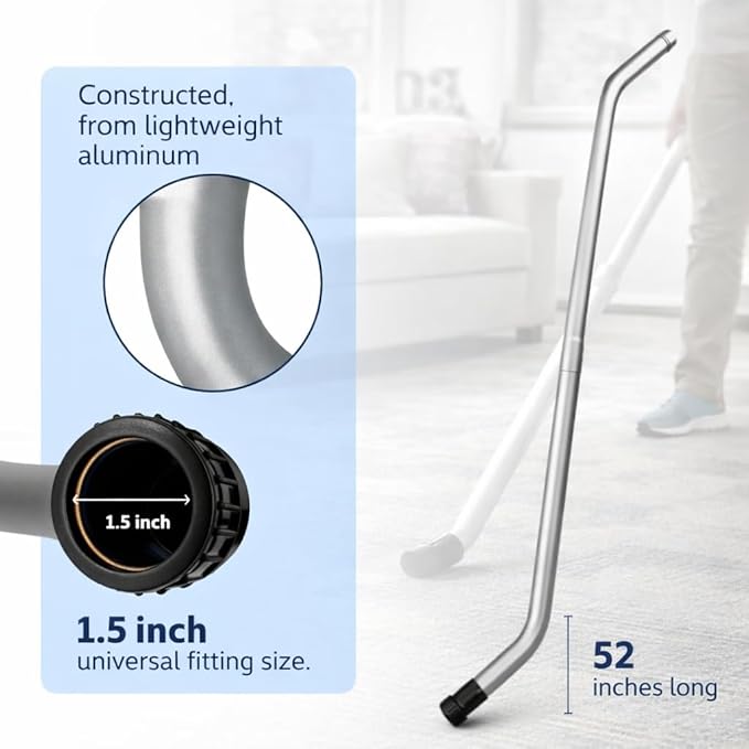 14″ EZ Glide Floor Tool with 2 Piece S Wand Replacement for ProTeam and Hoover C2401 Backpack Vacuums — fits Super Coach Pro and Shoulder Vac Pro, Replaces # 101446