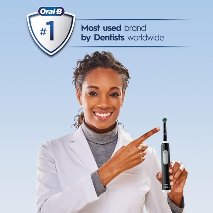 Oral-B Pro 1000 Rechargeable Electric Toothbrush, Black (Pack of 3)