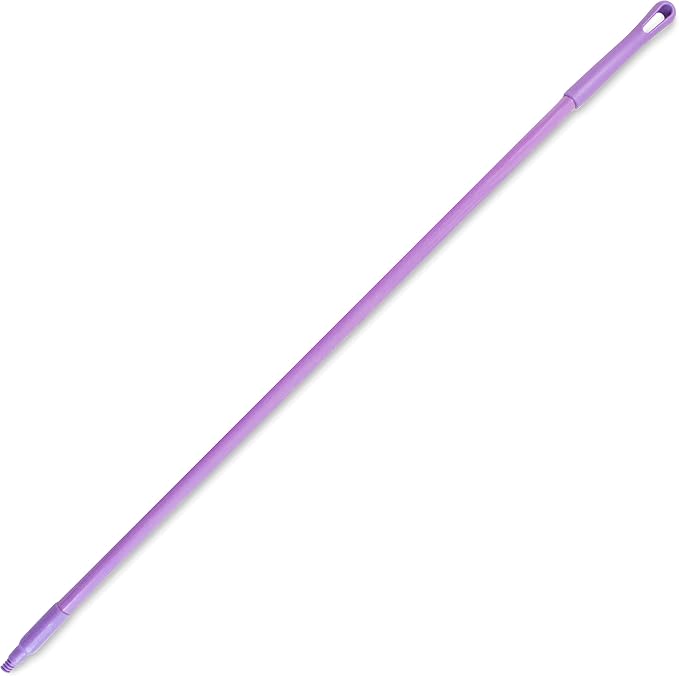 SPARTA Fiberglass Broomstick Replacement Broom Handle with Acme Threaded Tip for Industrial Cleaning Tools, Fiberglass, 60 Inches, Purple