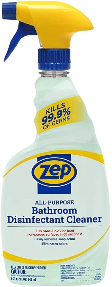 Zep HomePro All-Purpose Bathroom Disinfectant Cleaner - 32oz (Case of 6) | R53406