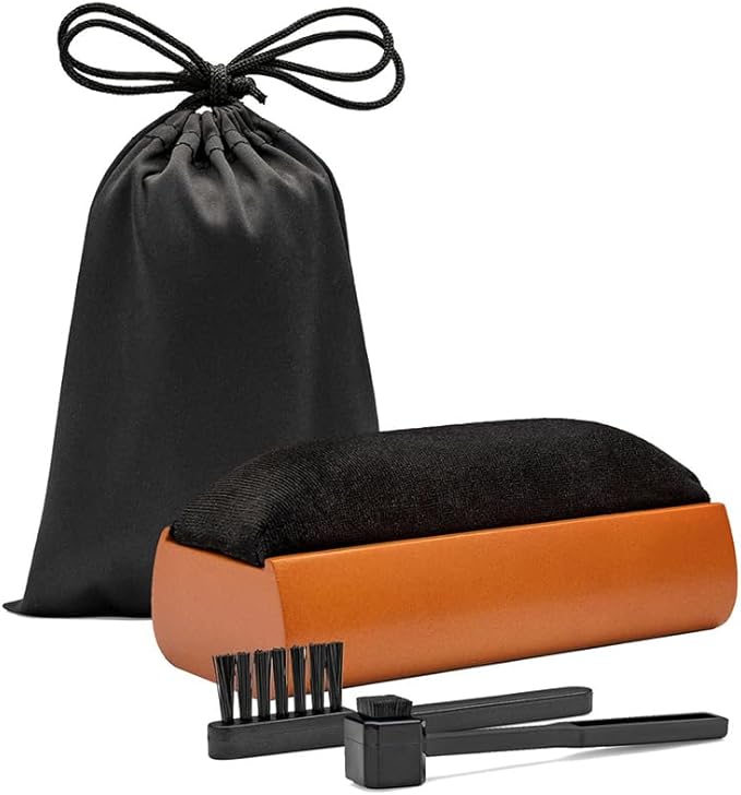 Deco Gear Vinyl Care Turntable Bundle: Cleaning Kit + Stroboscope + Record Stabilizer + Audio-Technica Record Care Solution
