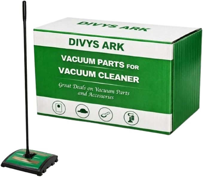 Replacement of Bissell Biggreen Commercial Bg21 Sweeper with 2 Rows of Rubber Rotors, 7-1/2" Cleaning Path, Green #52321