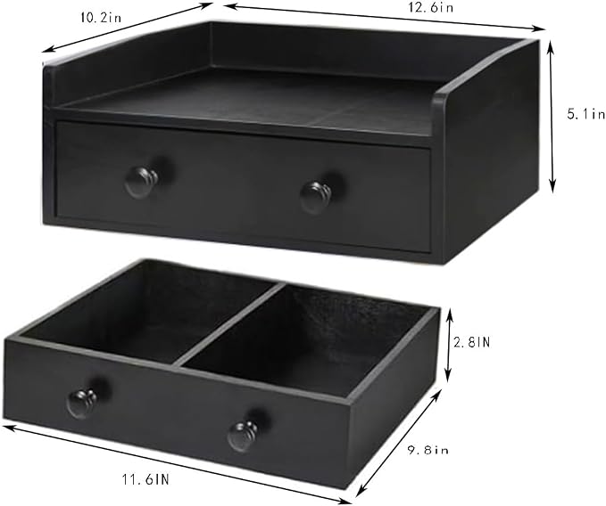 T-shirt Shopping Bag Holder Shopping Bag Dispenser, Grocery Store Plastic Bag Rack, Plastic Bag Organizer with Wooden Drawer Base for Grocery Store, Supermarket, Restaurant, Kitchen, Garage, Business