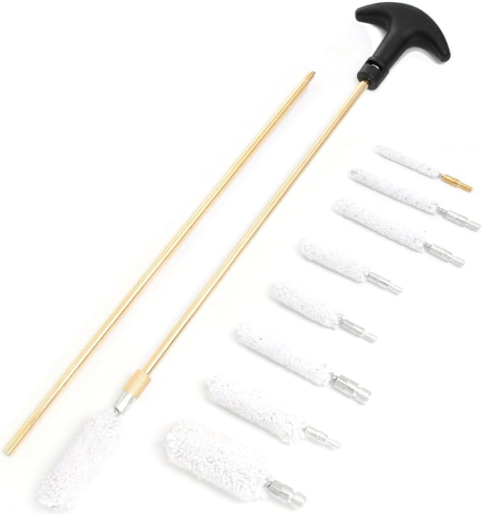 Universal Cleaning Kit for All Guns - Brushes for Pistol, Handgun, Shotgun, Rifle - Elite Brass Rods and Accessories for Men
