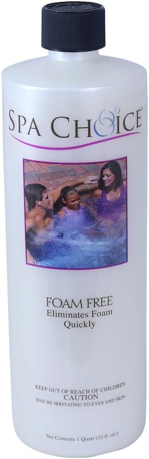 SpaChoice 1-Quart 2-Pack Premium Foam Free Hot Tub Anti-Foam, Made in USA