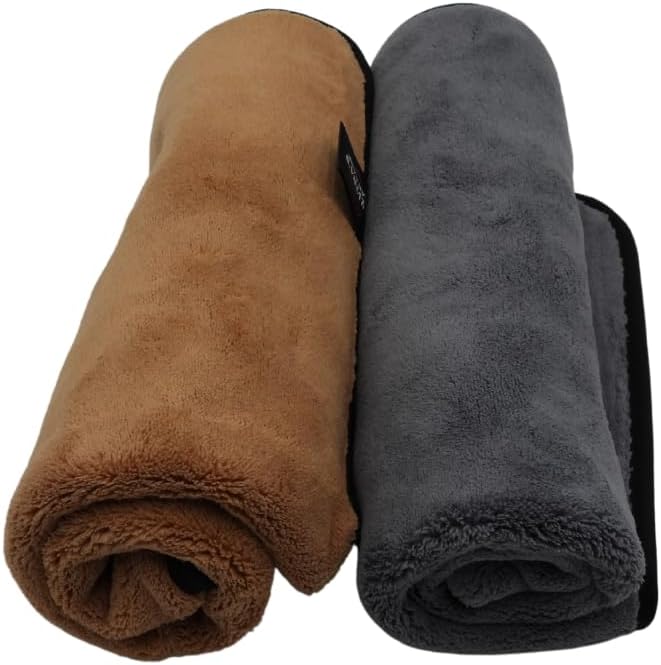 Olvera's Super Plush Microfiber Towels. Ideal for Ceramic Coating, Waxing, Polishing & Quick Detailers | Streak-Free & Gentle on Paint, Ultra-Soft Car Detailing Towel, Delicate Paint Microfiber Towel