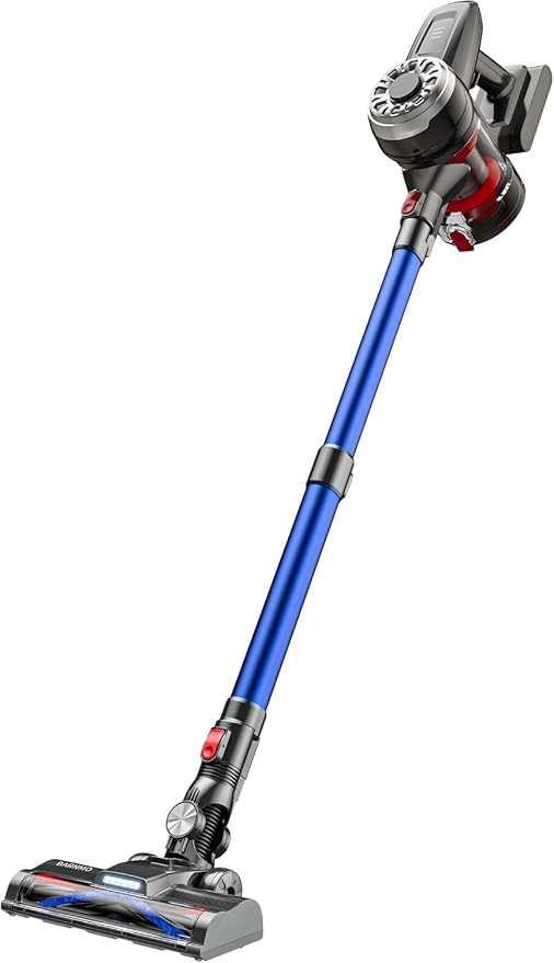 Cordless Vacuum Cleaners for Home, 45 Min Runtime, LED Headlights, 2-Speed, Telescopic Tube, Powerful Suction, Rechargeable, Lightweight & Versatile Household Essentials Stick Vacuum Cordless