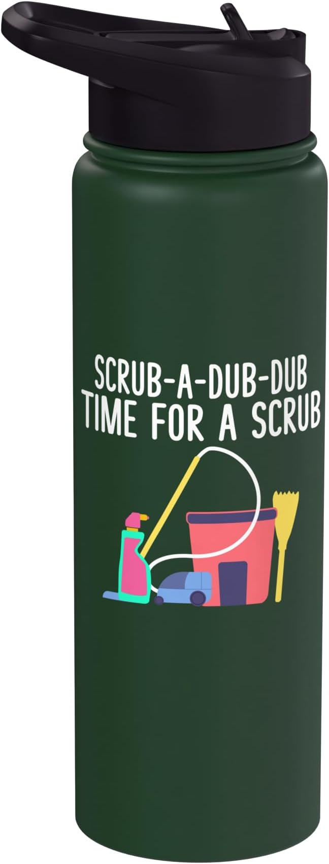 Scrub a dub dub time for a Scrub Cleaning Stainless Steel Insulated Water Bottle