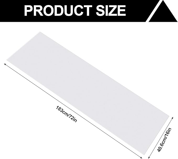 Barydat 8 Pcs Frosted Plastic Shelf Liner Waterproof Non Adhesive Shelf Mats for Wire Shelves Strength Wire Shelving Cover for Kitchen Shelving Unit Pantry Cabinet Storage (Clear,16 x 72 Inch)