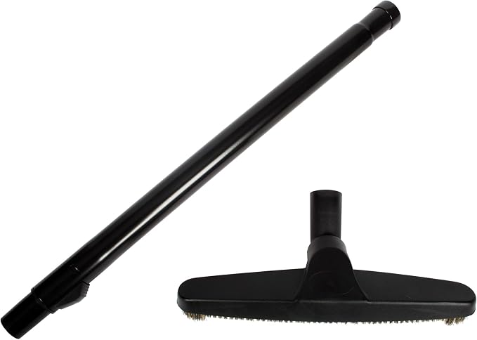 Cen-Tec Systems Telescopic Wand and 12" Natural Fill Floor Brush for Vacuums
