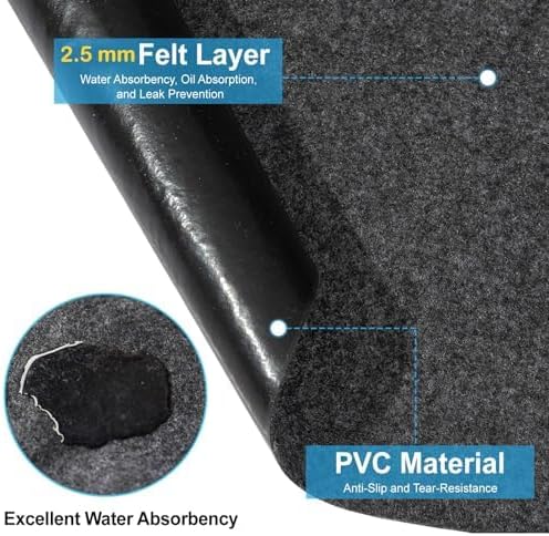 90 * 90 Inch Inflatable Hot Tub Pad, Outdoor Indoor Water-Absorbent Anti-Slip Spa Pool Accessories for Protecting The Hot Tub from Wear