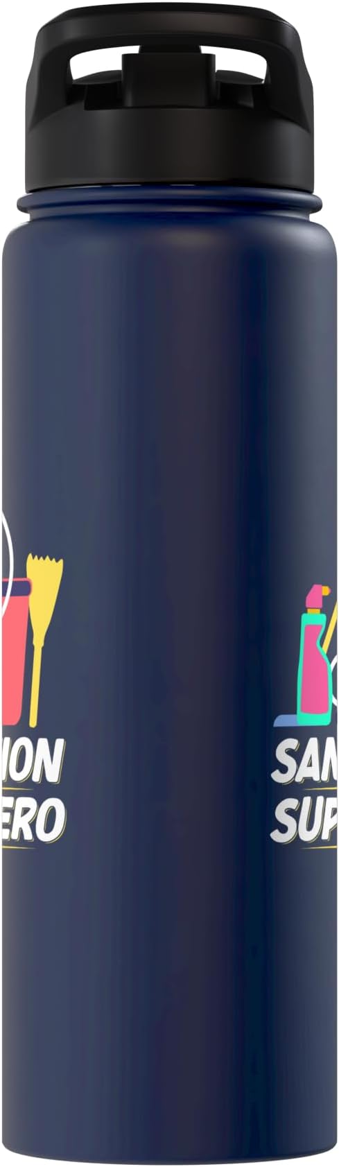 Sanitation Superhero Cleaning Stainless Steel Insulated Water Bottle
