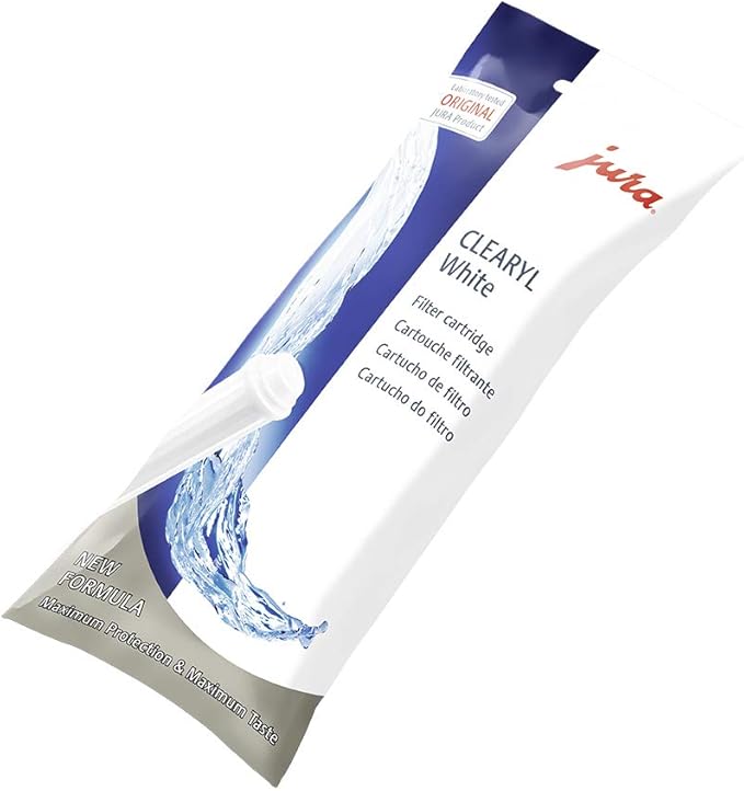 Jura CLEARYL Water-Filter Cartridge, White & 66281 Decalcifying/Descaling Tablets (9 tablets)