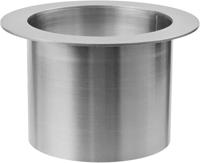 Antrader Drop-in Trash Chute,Kitchen Counter Trash Chute,Stainless Steel,Round (130mm/5.11inch),1Pcs