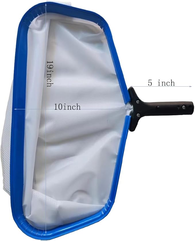 Professional 19" Fine Mesh Pool Skimmer Net - Triple Layer Net for Fine Debris Cleaning