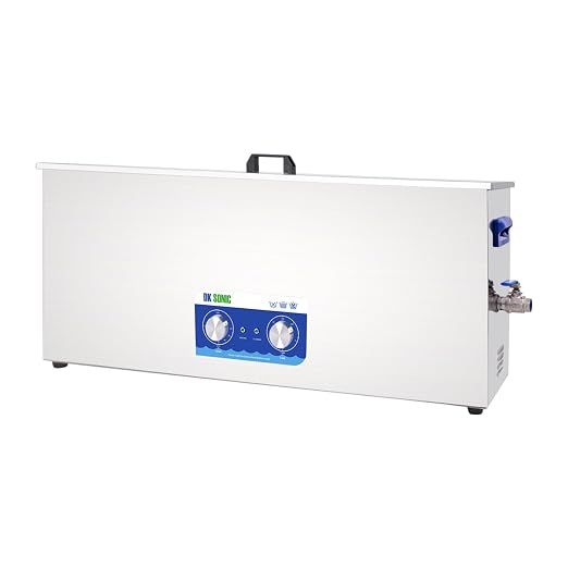 DK SONIC Professional Ultrasonic Cleaner 30L Stainless Steel, 720W Heavy-Duty Ultrasonic Gun Cleaner with Heater and Timer,Application for Rifle,Guns Parts,Bullets,Carburetor, Chains (Include Basket)