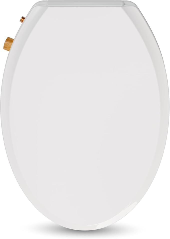 VOVO Nature 7 Non-electric Bidet Toilet Seat, Fits Elongated Toilets, Ambient Water Temperature, Easy Installation - White
