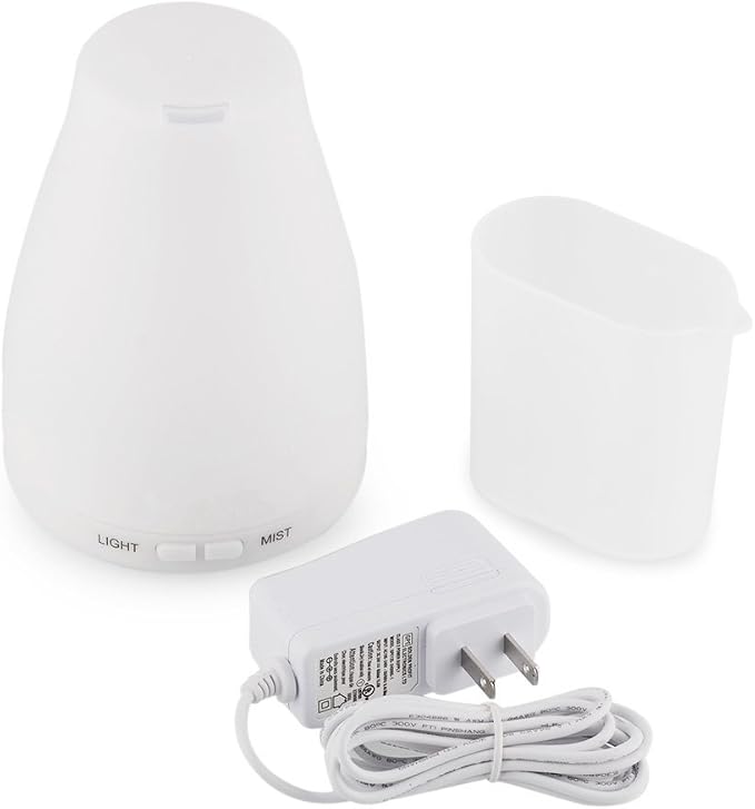 EcoGecko 4 Diffuser Units, Aromatherapy Essential Oil Diffuser, Aroma Oil Diffuser with Color Changing LED Lights