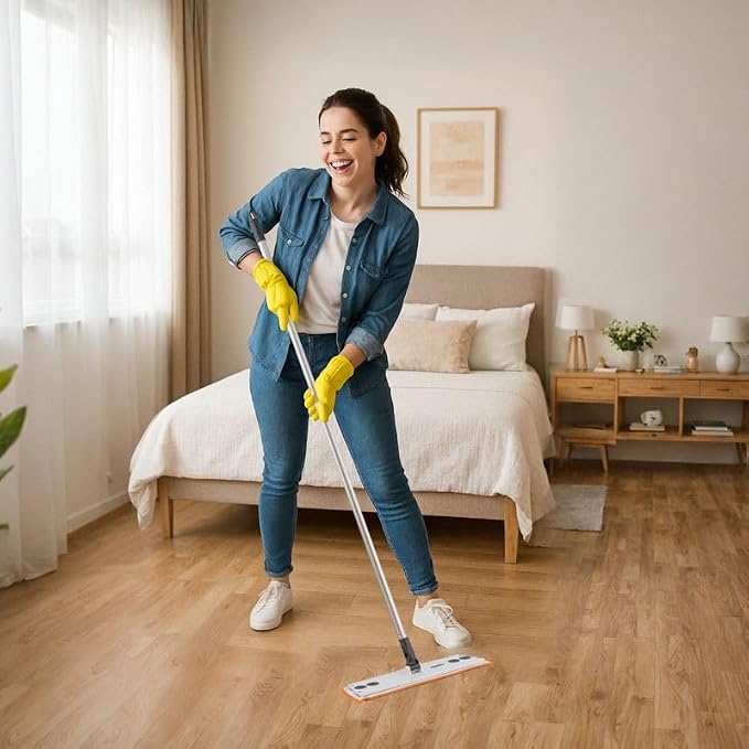 Superio Heavy Duty Metal Handle, for Mop, Brush, etc. 48” Long, Grey, 2-Pack