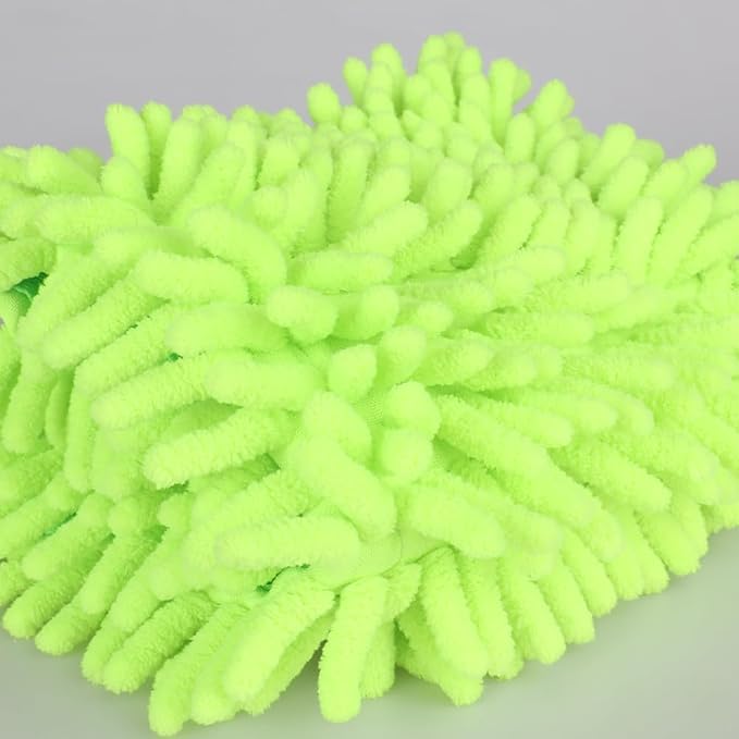 4Pcs Soft Flat Mop Refill Pads, High Absorption Cloth for Multi-Surface Floor Cleaning, 40cm Board Compatible, Green