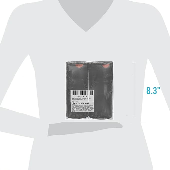 BEIDOU-PAC 13 Gallon Trash Bags Drawstring, 50 Count Bulk, Black & Unscented Garbage Bags, Multi-purpose Tall Kitchen Trash Bags Can Liners for Business Home Commercial and Industrial