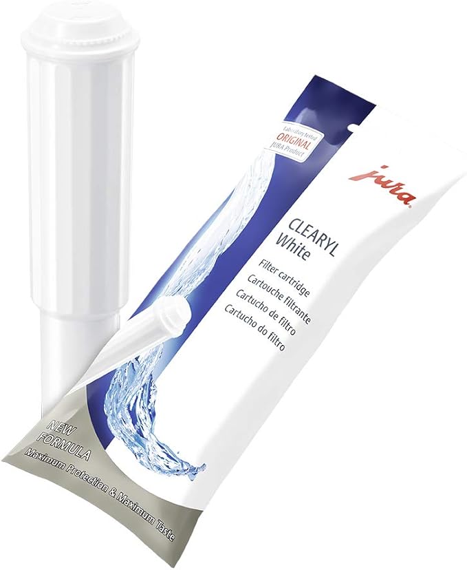 Jura CLEARYL Water-Filter Cartridge, White & 66281 Decalcifying/Descaling Tablets (9 tablets)