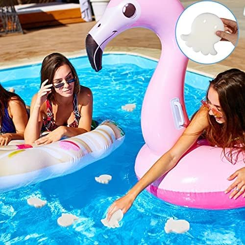 Patelai 40 Pcs Hot Tub Sponge Spa Cleaning Sponges for Hot Tub Oil Absorbing Cleaning Scum for Spa, Bathtub and Swimming Pool to Soak up Oils Bathtub Accessories(Octopus Style)