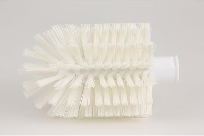SPARTA Industrial Tank Brush Head Pipe Brush Head, Drain Brush with 3/4" Thread Hole (Handle Not Included) for Commercial Use, Plastic, 4 x 7.1 Inches, White