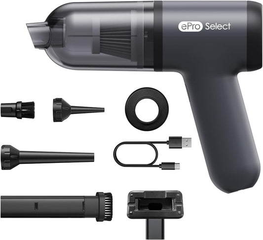 Car Vacuum,2 Suction Modes,Portable Mini Cordless Cleaner with 20000pa Suction Power,Type-C Charge,with Handheld Vacuum for Home,Car, Office Desk, Keyboards