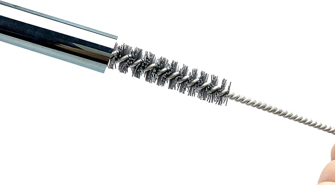 Pipe Cleaning Brush Set Abrasive Filament, 9 Piece Variety Pack for Removal of Rust, Corrosion, Paint