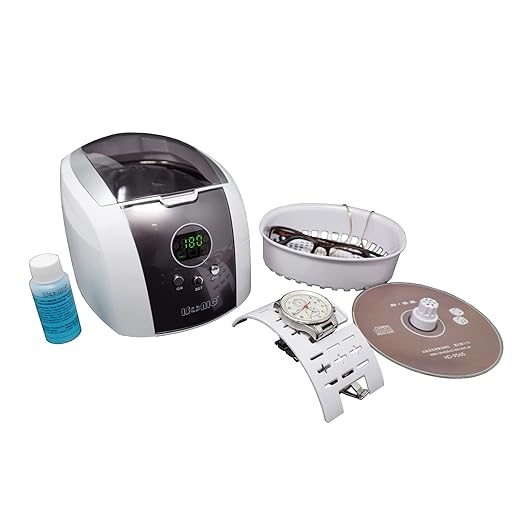 iSonic® Ultrasonic Jewelry Cleaner D7910B with Cleaning Solution Concentrate CSGJ01, 110V
