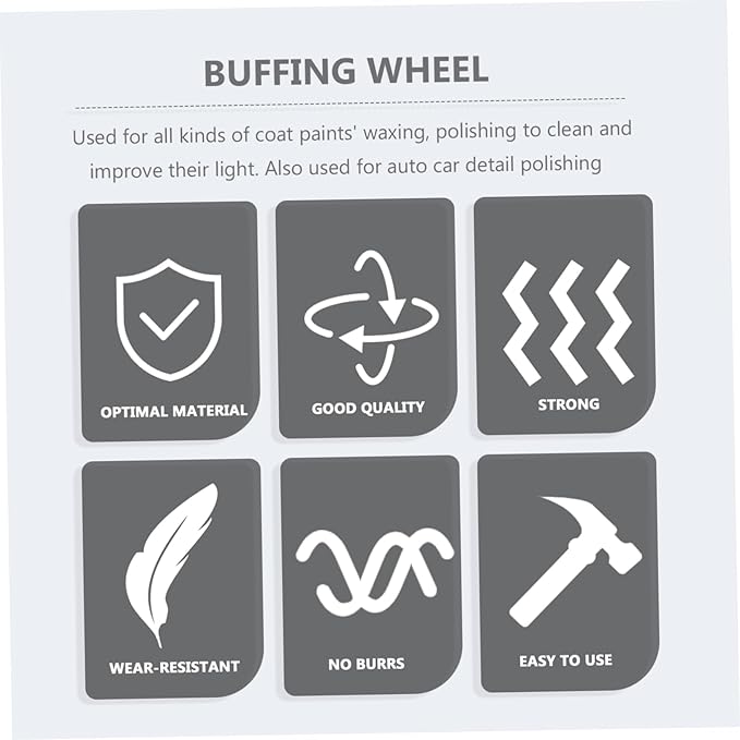 SOLUSTRE 48pcs Buffing Mop Kit for Auto Detailing Sponge Polishing Pads Professional Car Buffing Wheel for Electric Pneumatic Polisher for Headlights and Door Handles