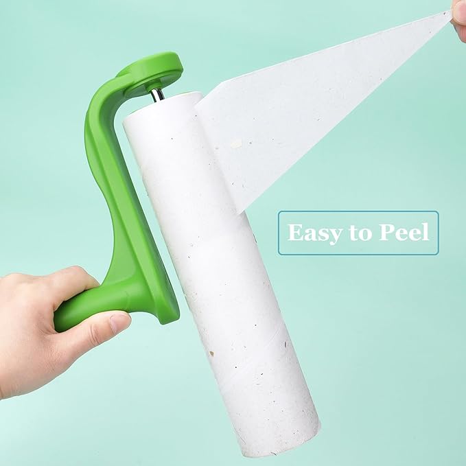 10 inch Large Lint Roller Refill Compatible with Evercare Layers Smart Design Mega Lint Rollers for Pet Hair Extra Sticky 60 Sheets per Refill, 6 Pack, 360 Sheets Total