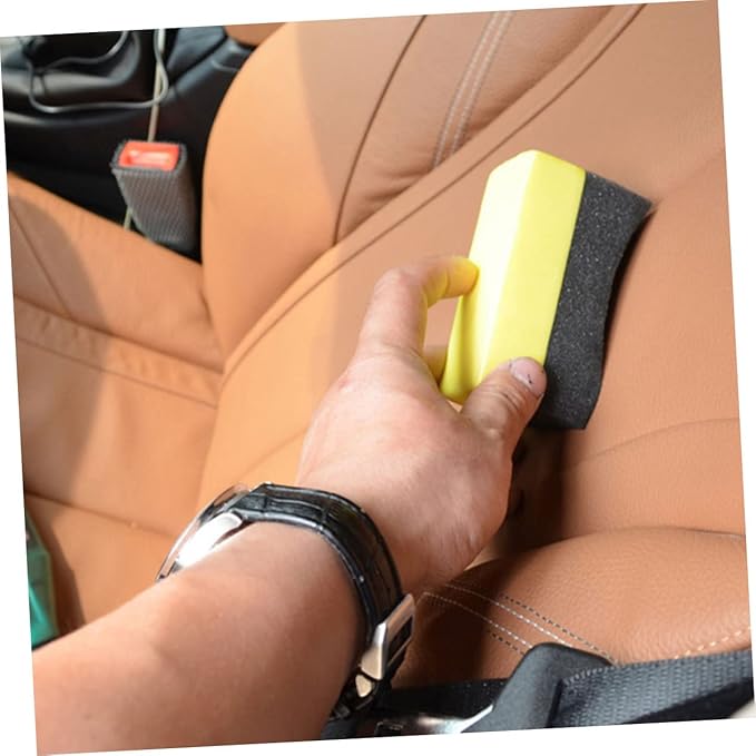 40pcs Car Cleaning Sponge Tire Dressing Pads Reusable Wax Applicators for Car Wash Soft Non-Scratch Sponges for Windshield Dashboard Cleaning