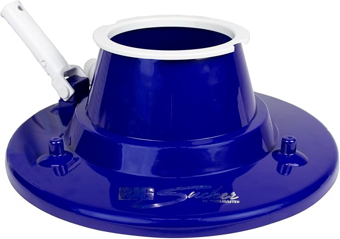 Poolmaster 28300 Big Sucker Manual Pool Leaf Vacuum Head + SWIMLINE Telescopic Aluminum Pool Cleaning Pole