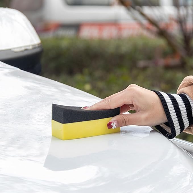 carotoe Foam Applicator Pads Side Pressing Hand Polishing Sponge Pads Detailing Buffing Pads for Waxing Polishing Paint