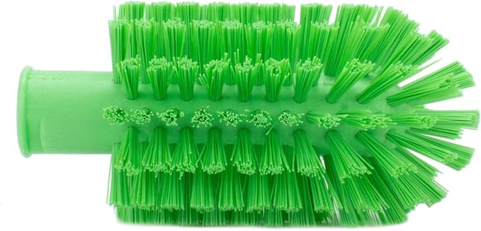 SPARTA Industrial Tank Brush Head Pipe Brush Head, Drain Brush with 3/4" Thread Hole (Handle Not Included) for Commercial Use, Plastic, 3 x 5.9 Inches, Lime (Pack of 6)